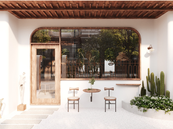 TIỆM CAFE ĐƯỢC THIẾT KẾ THEO PHONG CÁCH WABI SABI - NÉT ĐẸP TỪ SỰ GIẢN ĐƠN