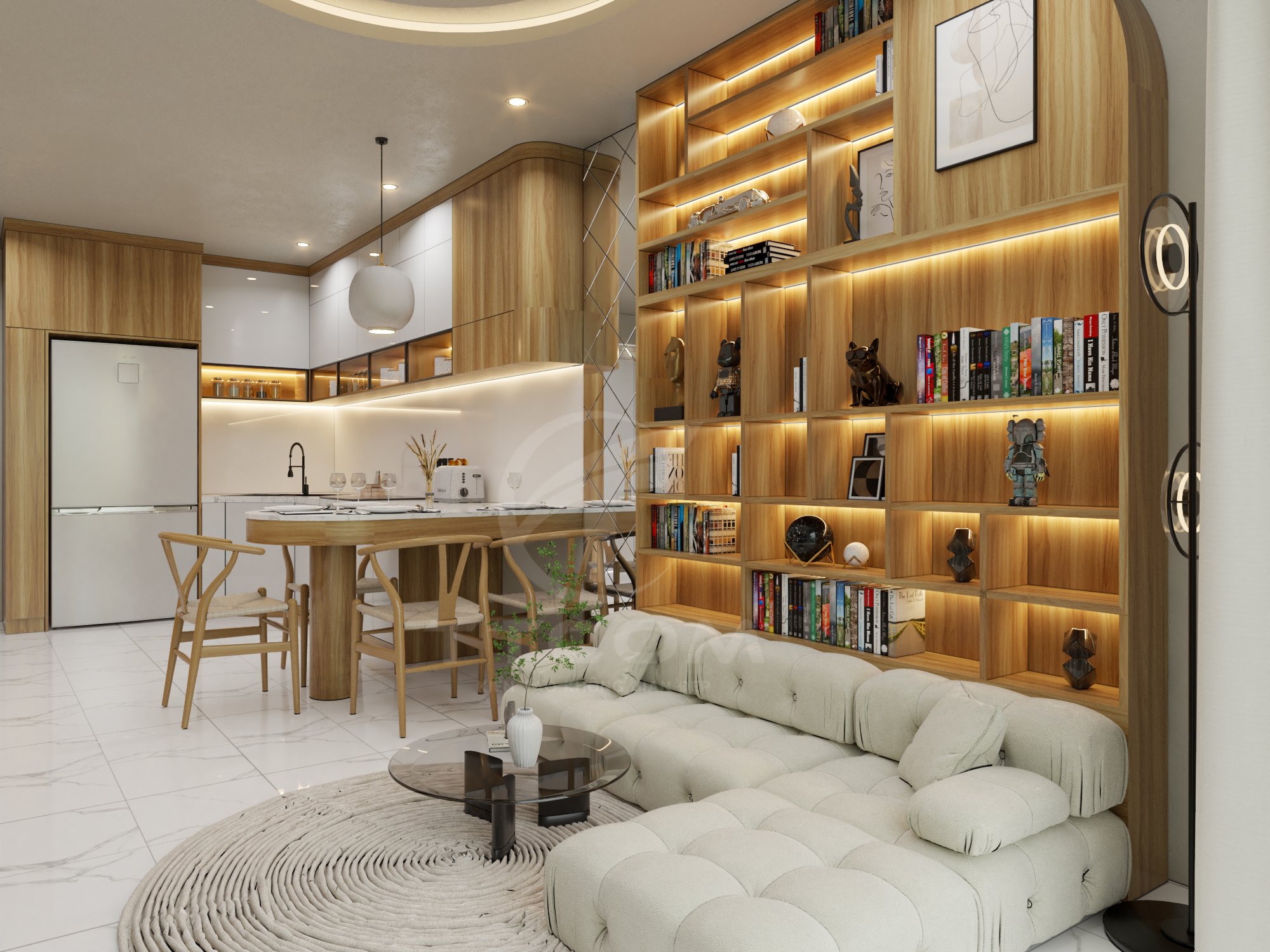 Hoàn thành thiết kế căn biệt thự phố cho anh Quan ở quận 7, TP.HCM