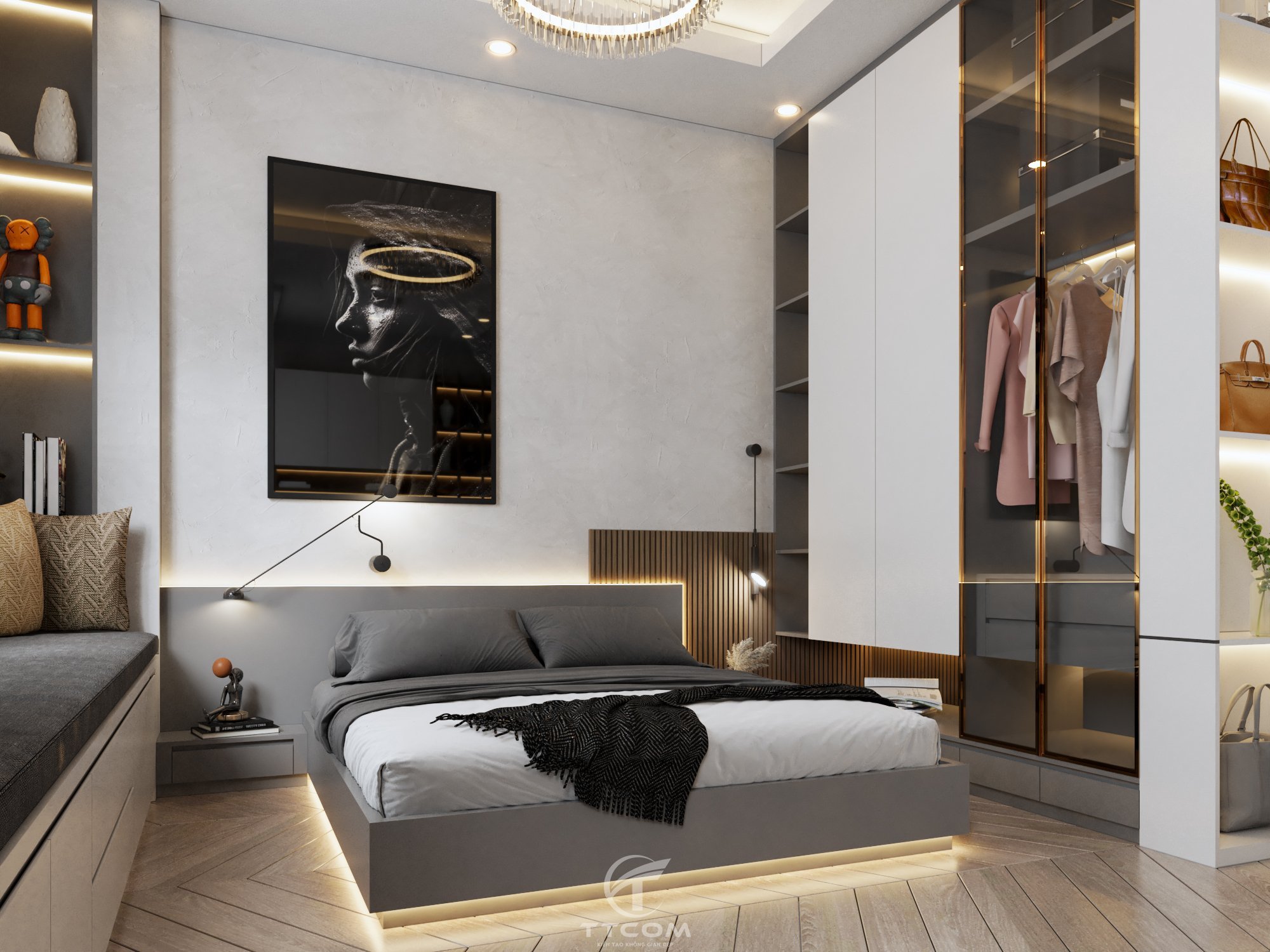Dự án thiết kế và thi công nội thất nhà cô Trang ở quận 4, TP.HCM