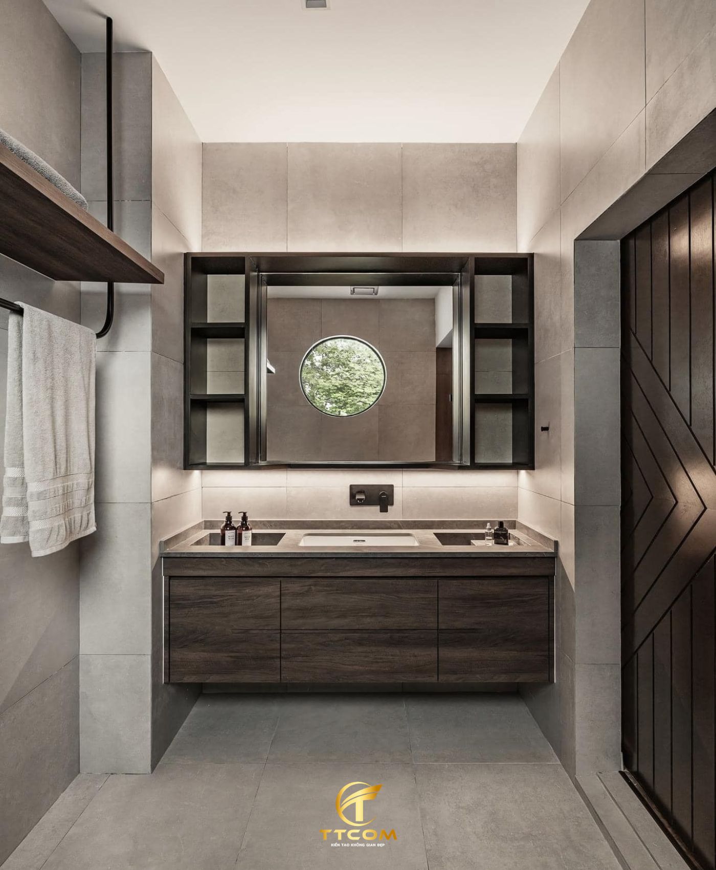 Phong cách wabi sabi kết hợp industrial