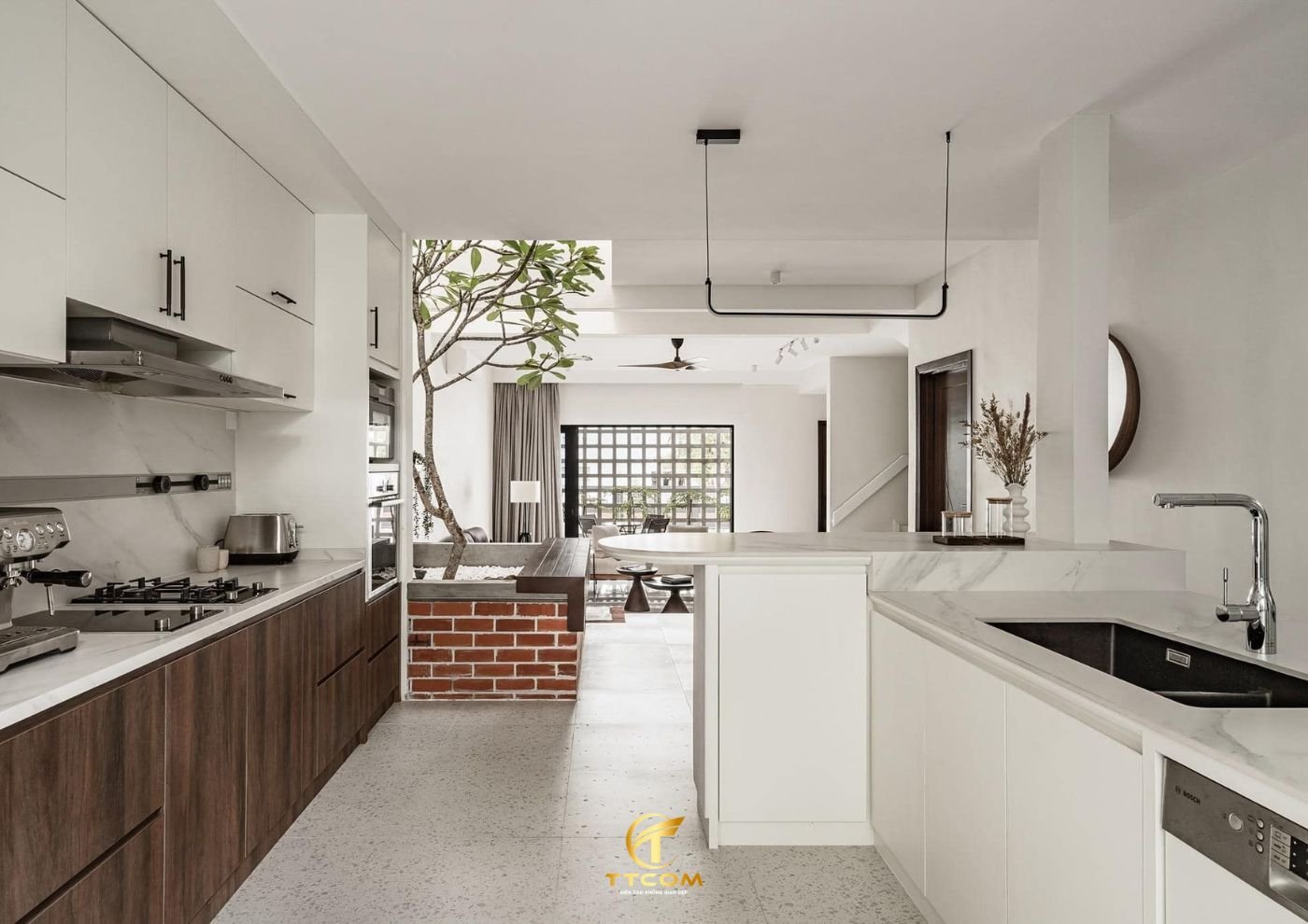 Phong cách wabi sabi kết hợp industrial