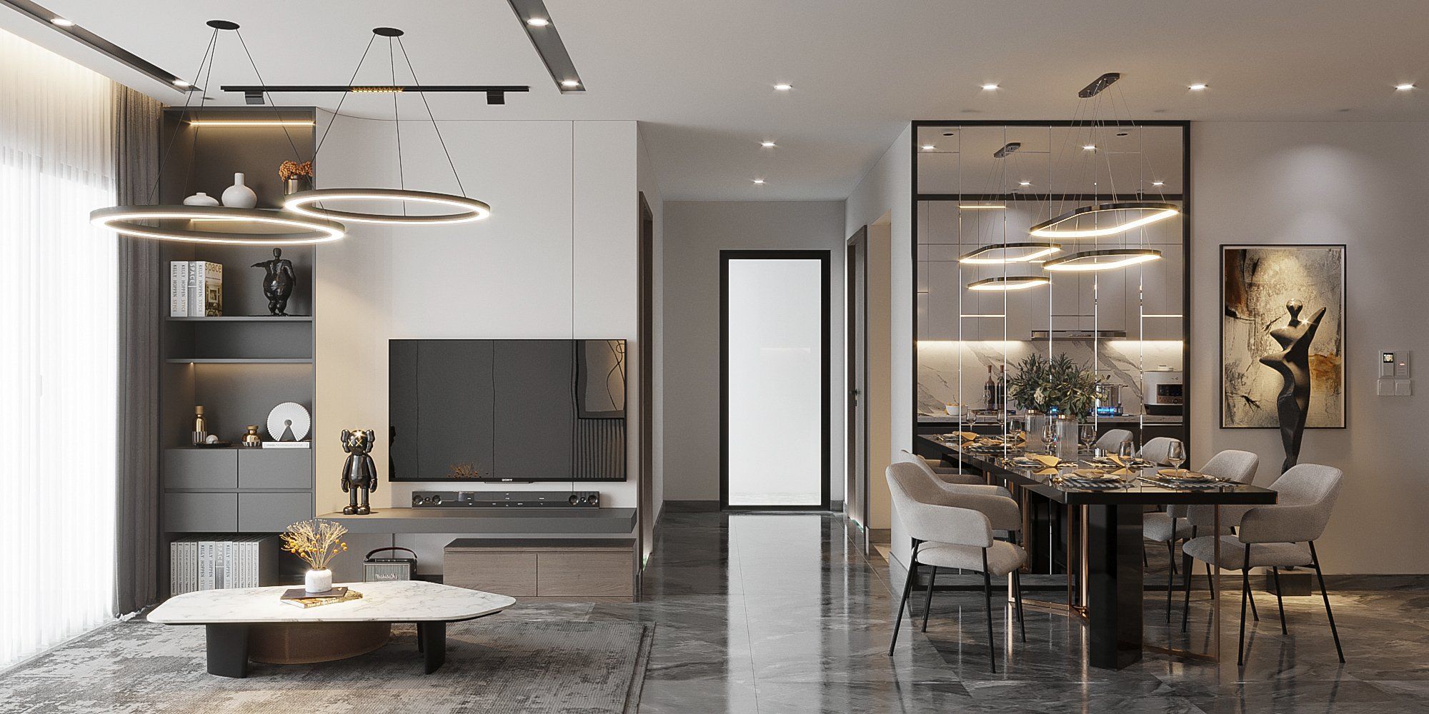 Ưu tiên các màu sắc tươi sáng khi thiết kế nội thất nhà chung cư 55m2 (Nguồn: sưu tầm)