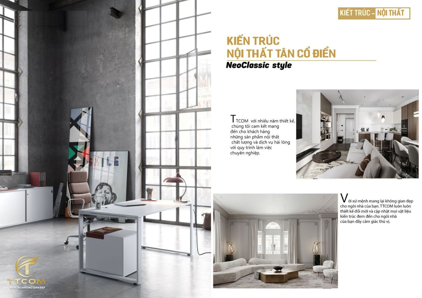 Phong cách nội thất Tân cổ điển