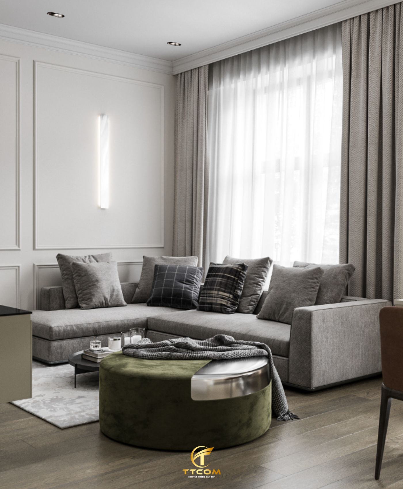 Phong cách nội thất tân cổ điển TTCOM04