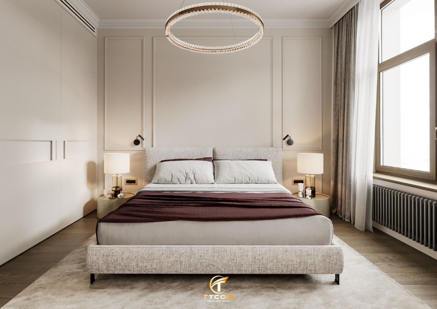 Phong cách nội thất tân cổ điển TTCOM04