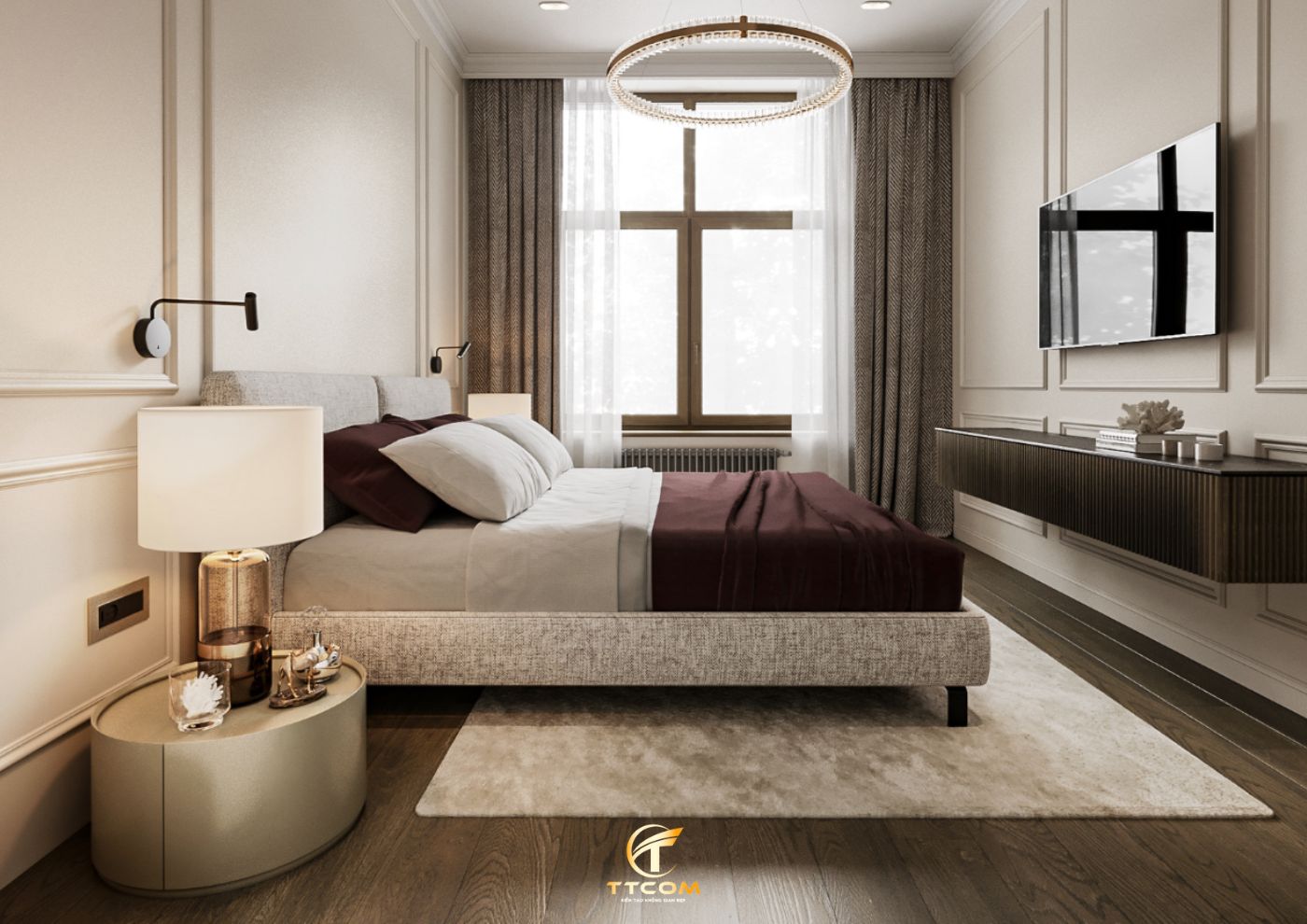 Phong cách nội thất tân cổ điển TTCOM04