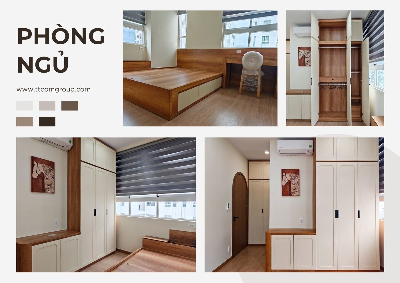 Cải tạo nội thất phòng ngủ tại chung cư 4S