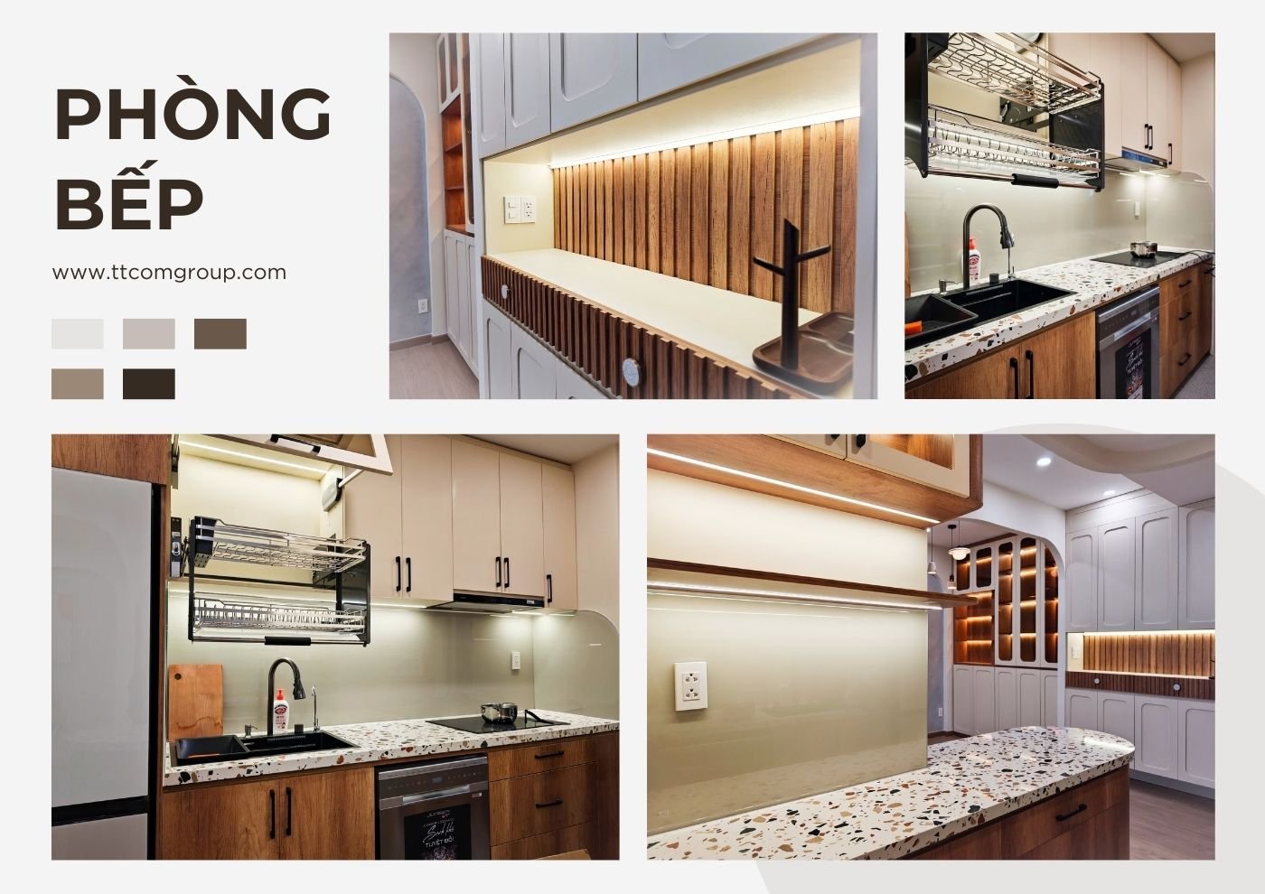 Cải tạo nội thất phòng bếp chung cư 4S
