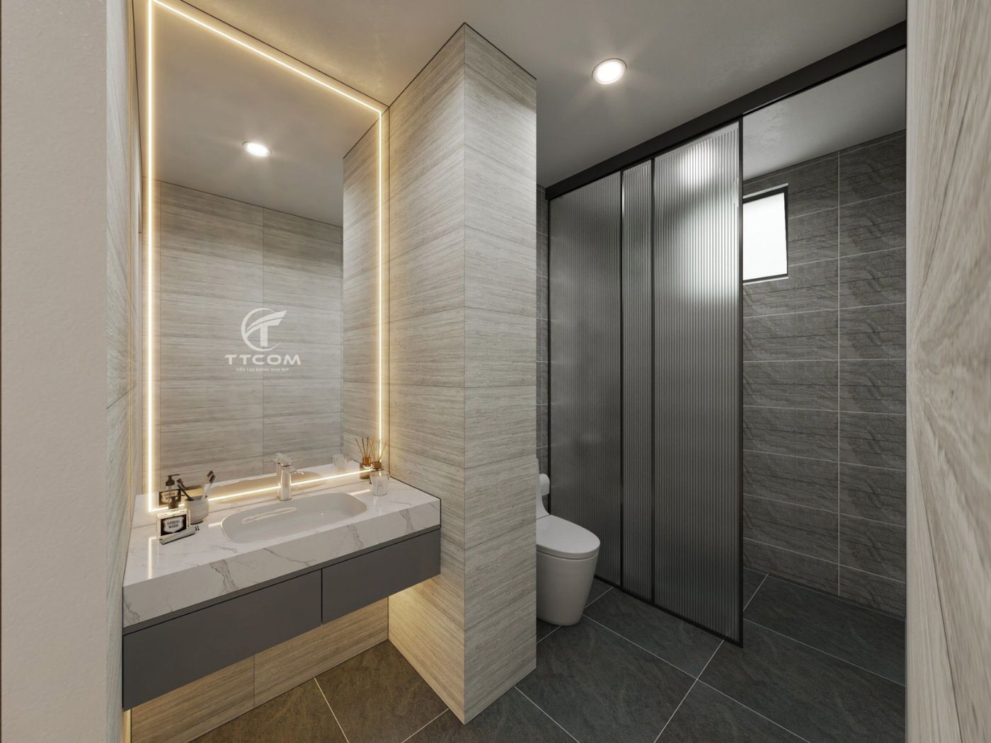 Hoàn thiện thiết kế nội thất nhà anh Hoàng