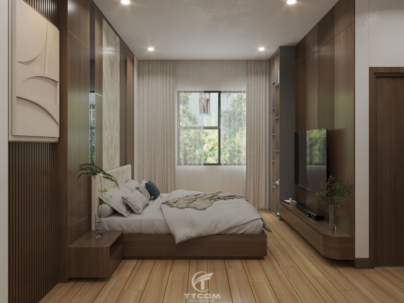 Hoàn thiện thiết kế nội thất nhà anh Hoàng