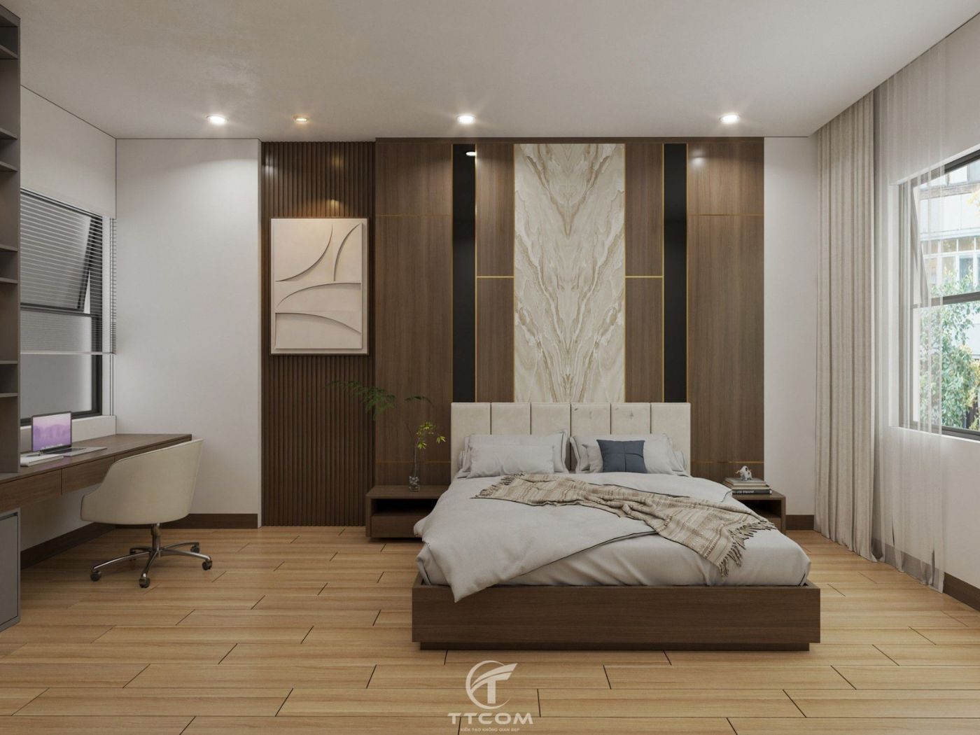 Hoàn thiện thiết kế nội thất nhà anh Hoàng