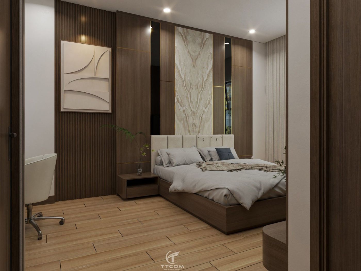 Hoàn thiện thiết kế nội thất nhà anh Hoàng