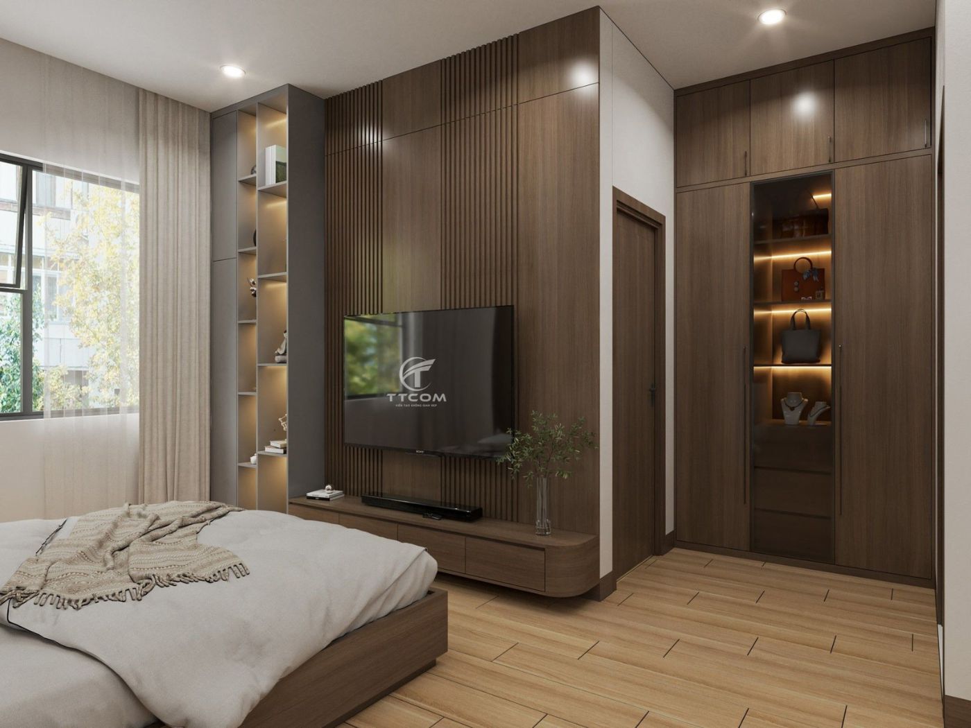 Hoàn thiện thiết kế nội thất nhà anh Hoàng