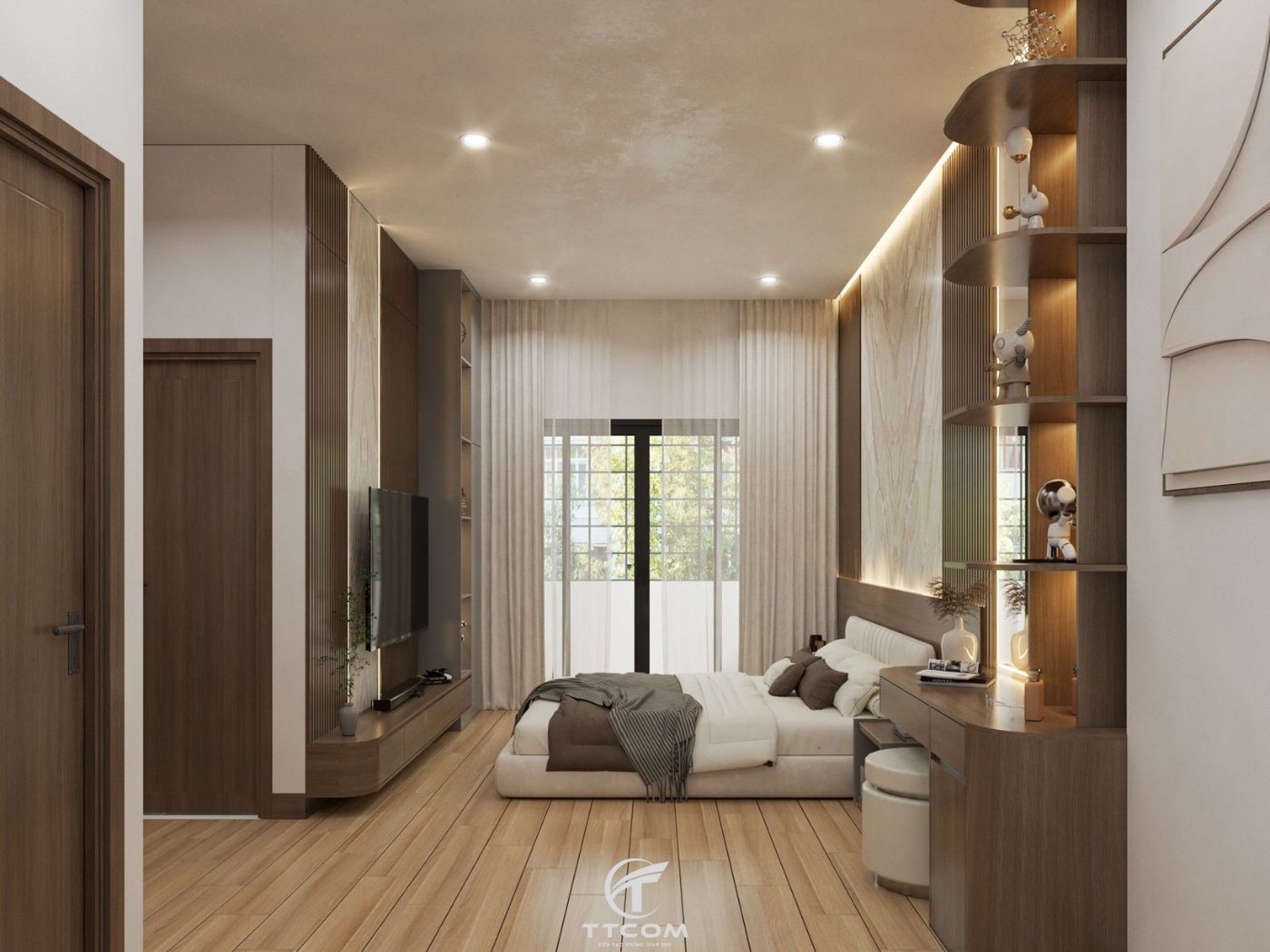 Hoàn thiện thiết kế nội thất nhà anh Hoàng