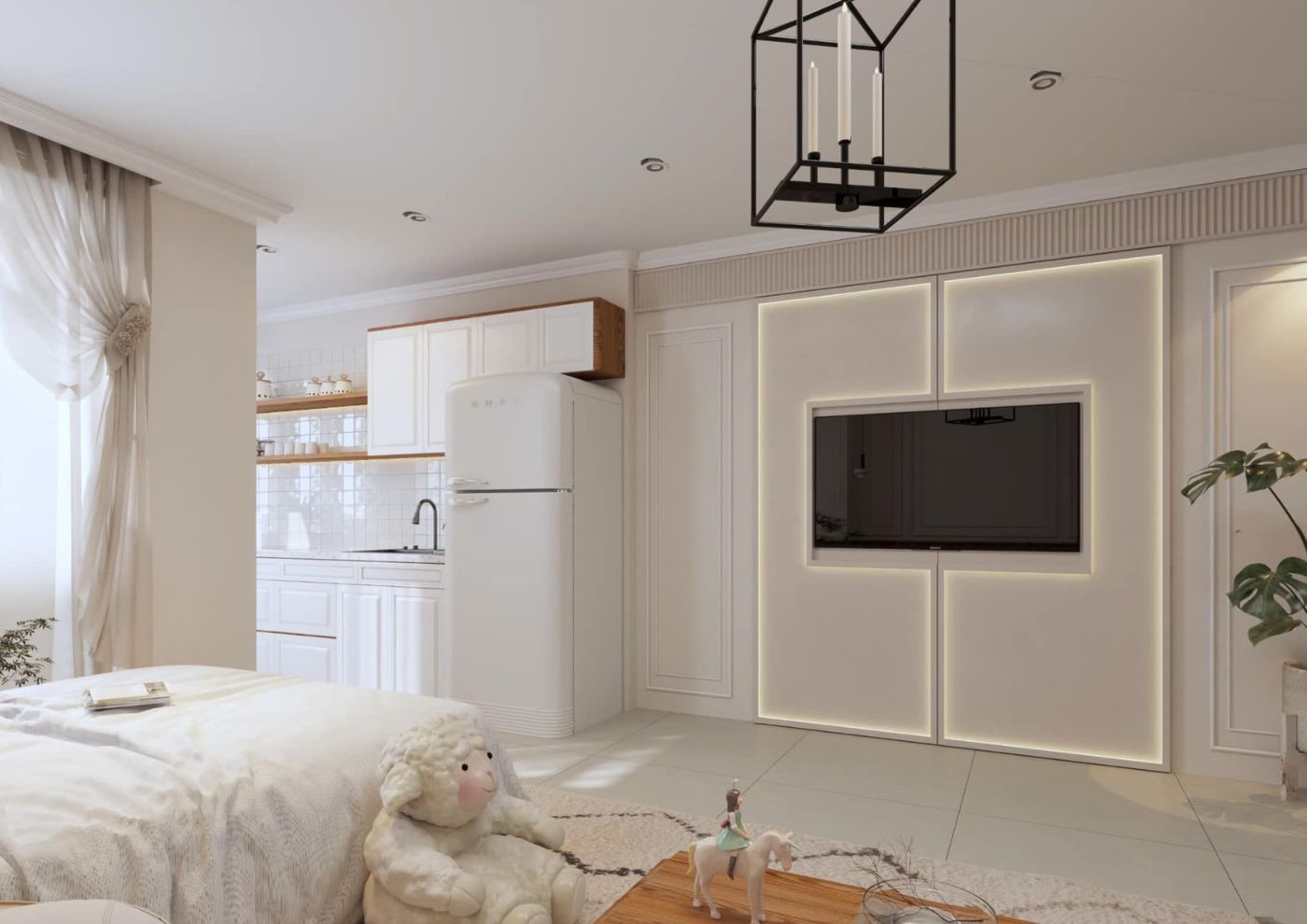 Thiết kế nội thất nhà ống 3 tầng theo phong cách Wabi Sabi