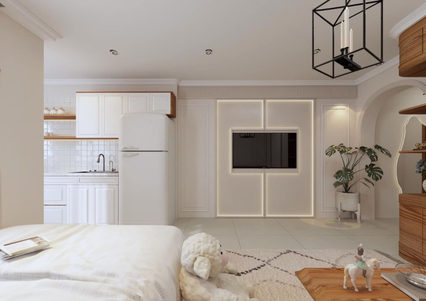 Thiết kế nội thất nhà ống 3 tầng theo phong cách Wabi Sabi