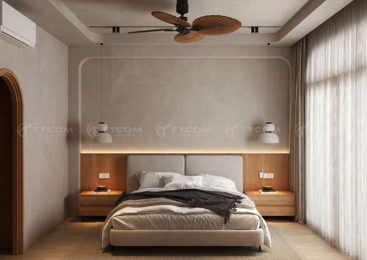 Thi công nội thất phòng ngủ thoải mái, thư giãn với thiết kế thông minh