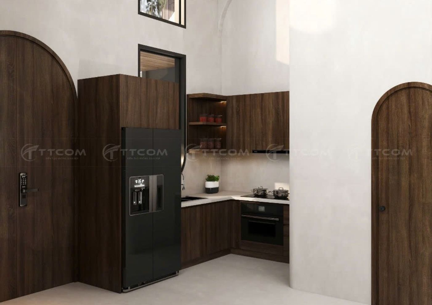 Thi công nội thất phòng bếp hiện đại, tối ưu hóa không gian sử dụng