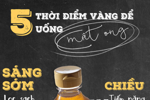5 THỜI ĐIỂM VÀNG ĐỂ UỐNG MẬT ONG GIÚP BẠN KHỎE ĐẸP TRÔNG THẤY