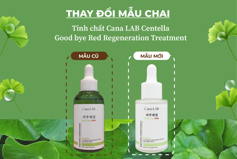 Thay đổi vỏ sản phẩm Tinh chất rau má phục hồi da Cana LAB Centella Good Bye Red Regeneration