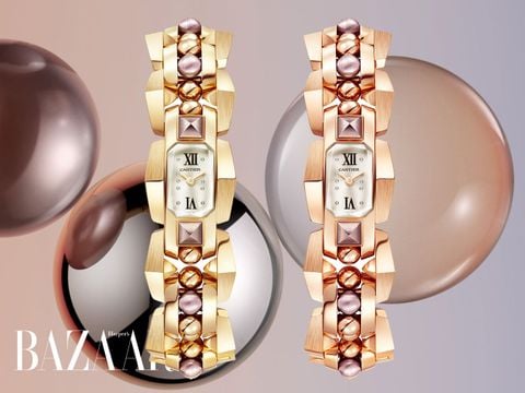 LẦN ĐẦU TIÊN, CARTIER ÁP DỤNG VÀNG TÍM TRONG CHẾ TÁC ĐỒNG HỒ