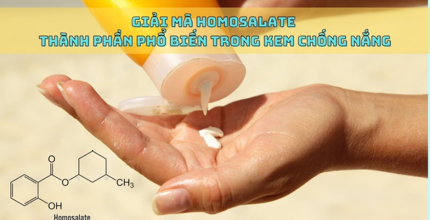 Giải mã homosalate - Thành phần phổ biến trong kem chống nắng