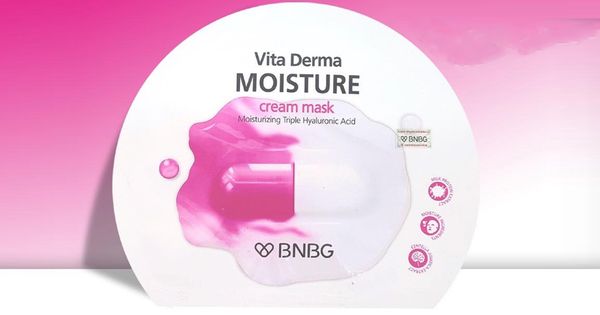 linhbaelii review mặt nạ Vita Derma Moisture Cream Mask của BNBG