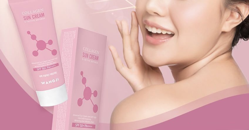 Kem chống nắng collagen Wangji Collagen Sun Cream SPF50+ PA++++
