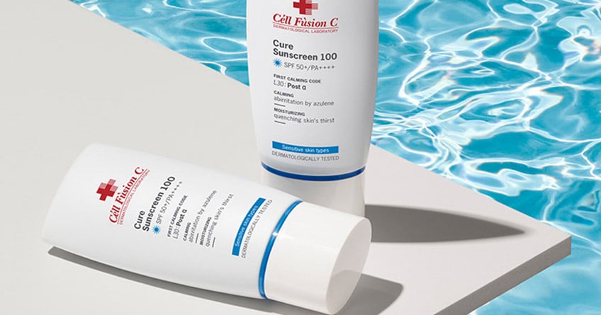 Kem chống nắng Hàn Quốc Cell Fusion C Cure Sunscreen cho da khô nhạy cảm