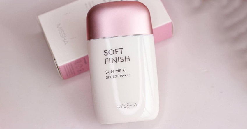 Kem chống nắng xanh Hàn Quốc Missha Soft Finish Sun Milk