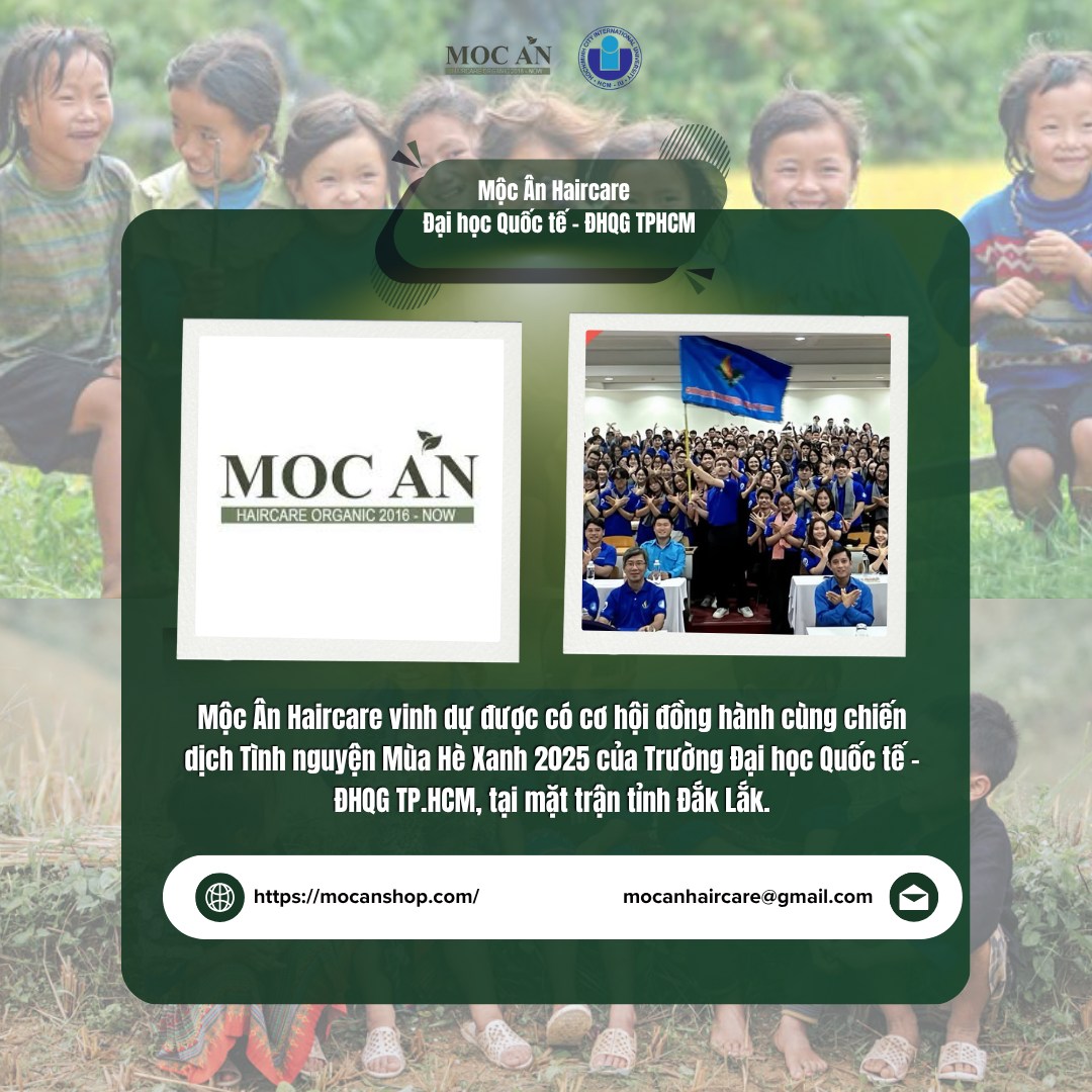 Mộc Ân Haircare Đồng Hành Cùng Chiến Dịch Mùa Hè Xanh 2025 – Khơi Dậy Sức Trẻ, Lan Tỏa Yêu Thương