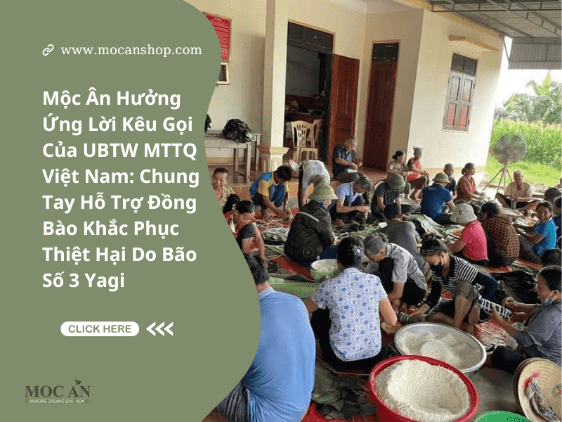 Mộc Ân Hưởng Ứng Lời Kêu Gọi Của UBTW MTTQ Việt Nam: Chung Tay Hỗ Trợ Đồng Bào Khắc Phục Thiệt Hại Do Bão Số 3 Yagi