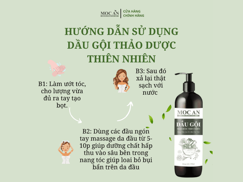 Dầu Gội Trị Rụng Tóc: Giới Thiệu Các Thành Phần Đặc Biệt Trong Dầu Gội Thảo Dược Bồ Kết Mộc Ân Haircare
