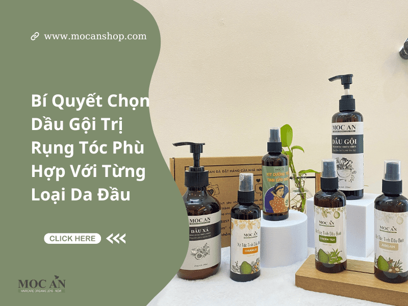 Bí Quyết Chọn Dầu Gội Trị Rụng Tóc Phù Hợp Với Từng Loại Da Đầu