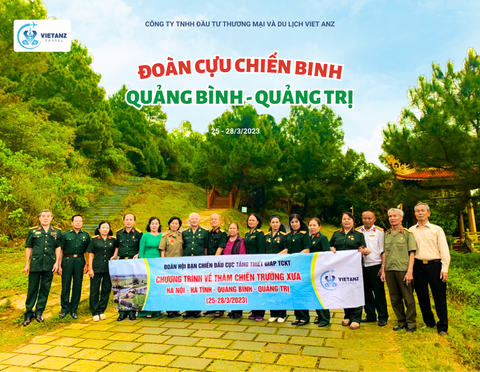 CÙNG ĐỒNG HÀNH VỚI CHƯƠNG TRÌNH VỀ THĂM CHIẾN TRƯỜNG XƯA 4 NGÀY 3 ĐÊM TỪ NGÀY 25-28/03/2023