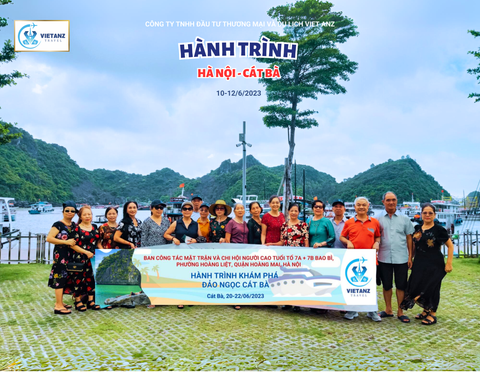 Ban công tác và chi hội người cao tuổi tham gia hành trình tại đảo ngọc Cát Bà