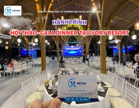 Tham gia chương trình Hội thảo kết hợp Gala Dinner 250 khách tại Ivory Resort.
