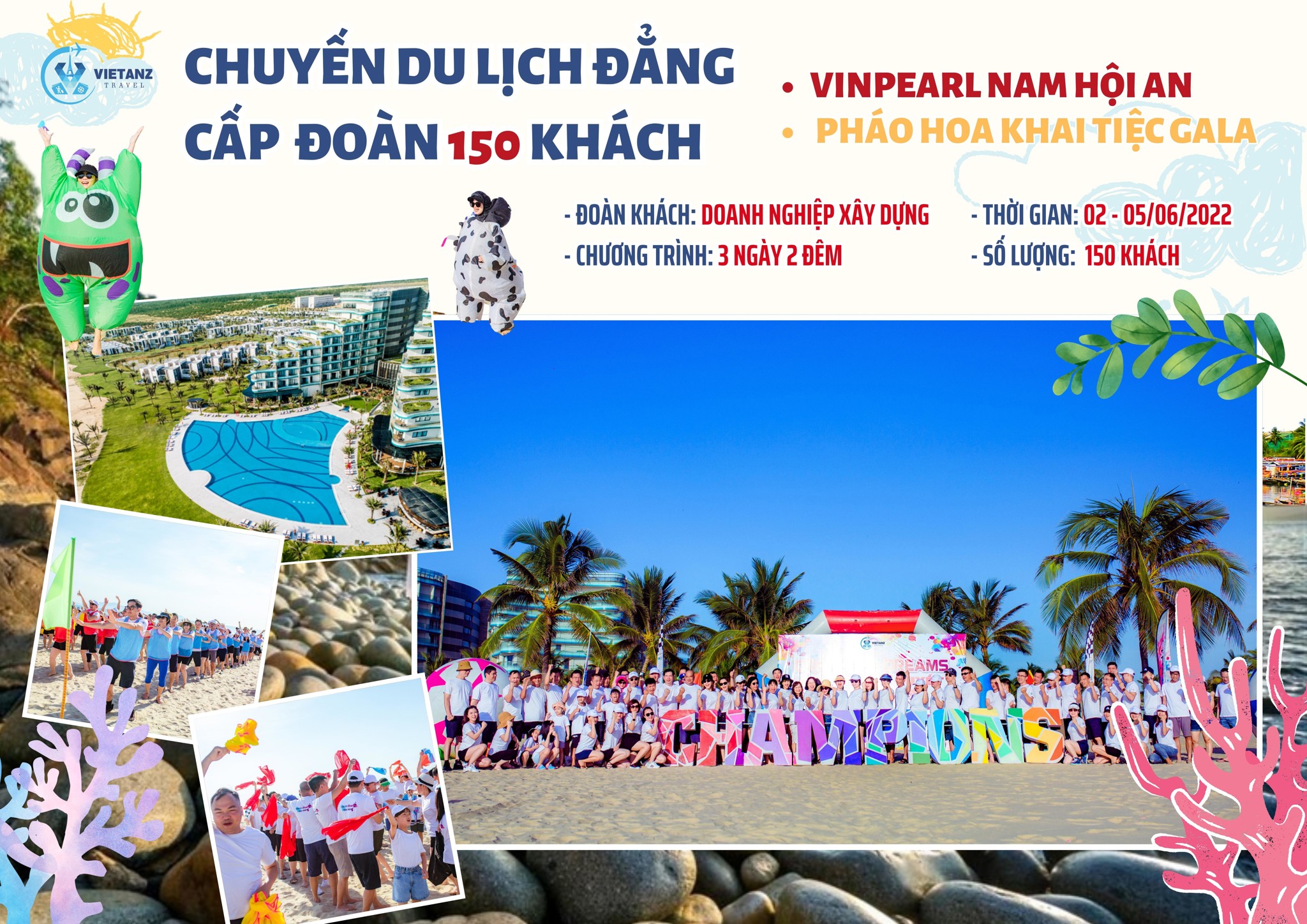 Đoàn khách 300 người tại Vinpearl Nam Hội An