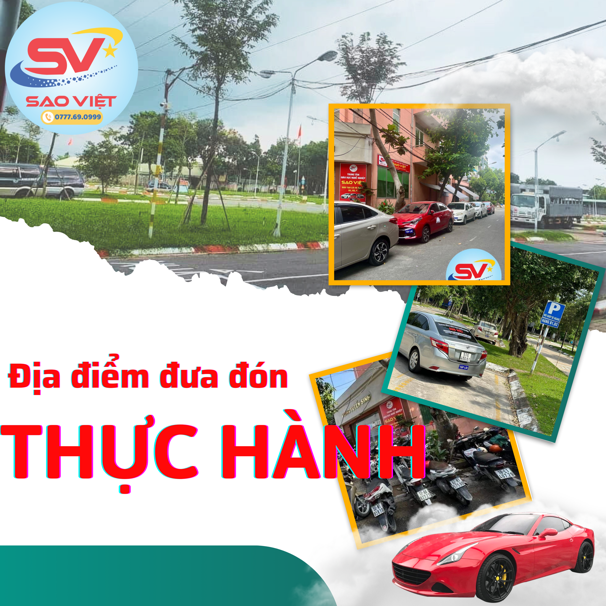 ĐỊA ĐIỂM ĐƯA ĐÓN THỰC HÀNH TẠI TP HCM