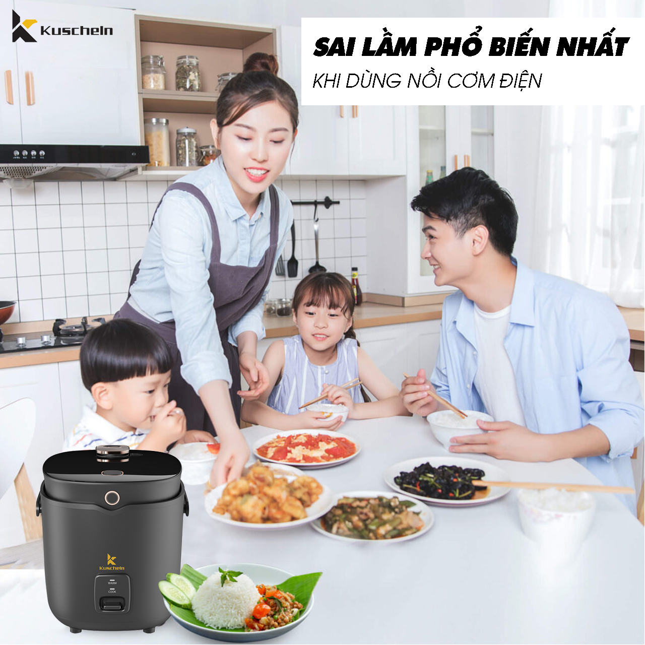 Những sai lầm phổ biến khi sử dụng nồi cơm điện