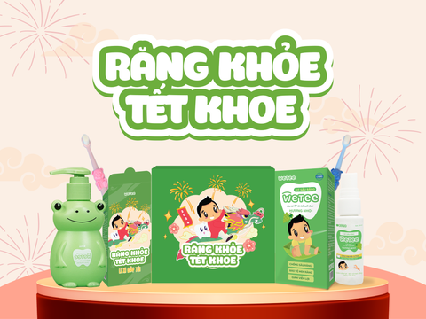 Combo “Răng khỏe Tết khoe” chăm răng con từ 1 tuổi