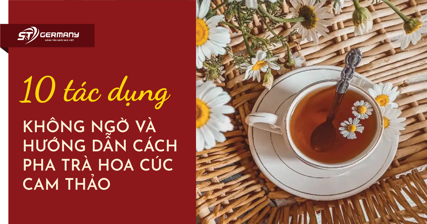 10 tác dụng không ngờ và hướng dẫn cách pha trà hoa cúc cam thảo