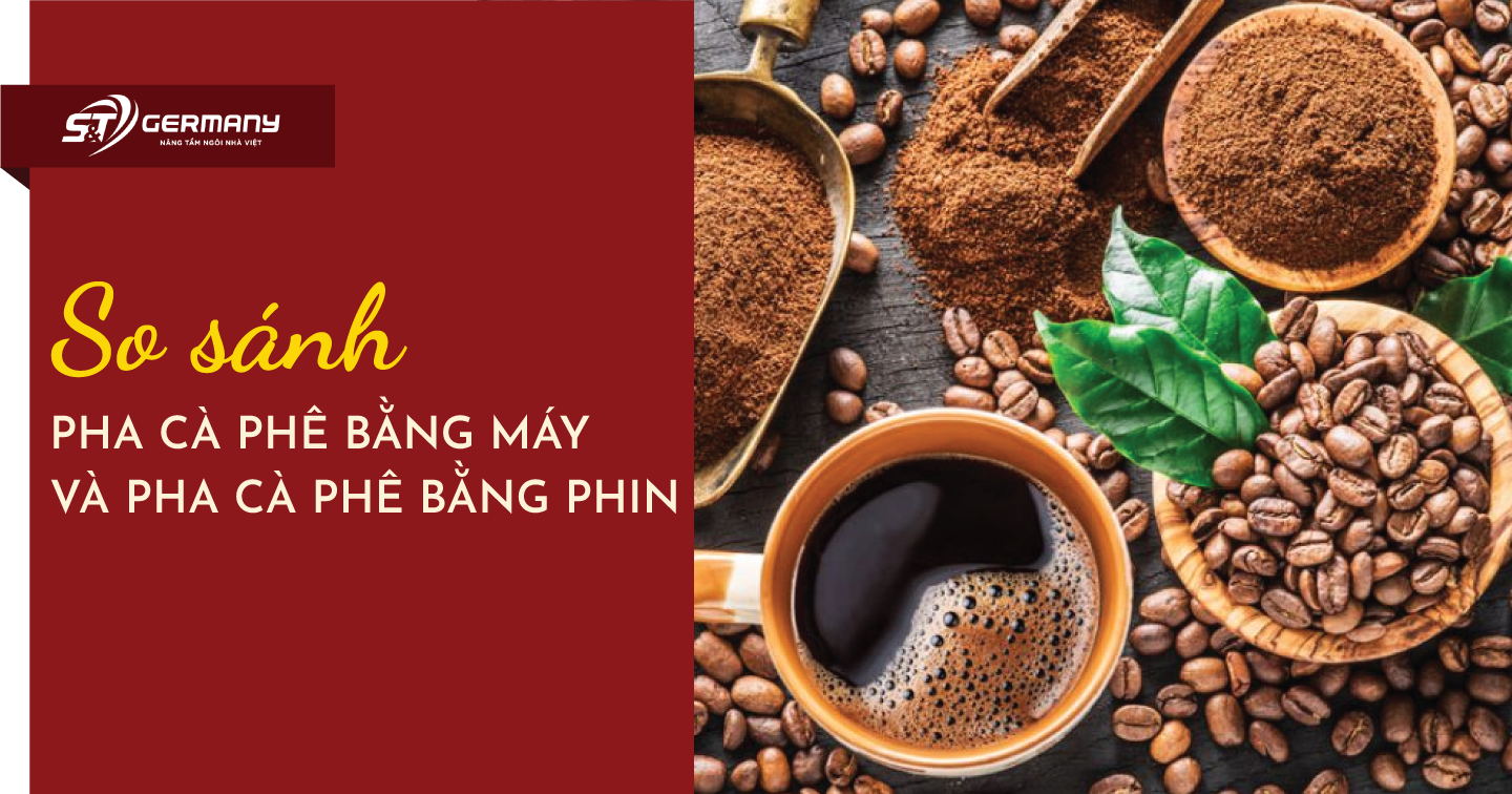 So sánh pha cà phê bằng máy và pha cà phê bằng phin