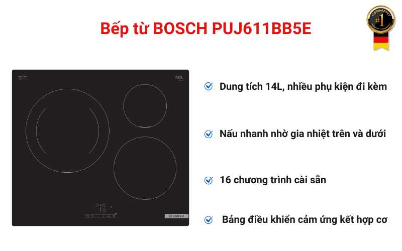 Bếp từ BOSCH PUJ611BB5E