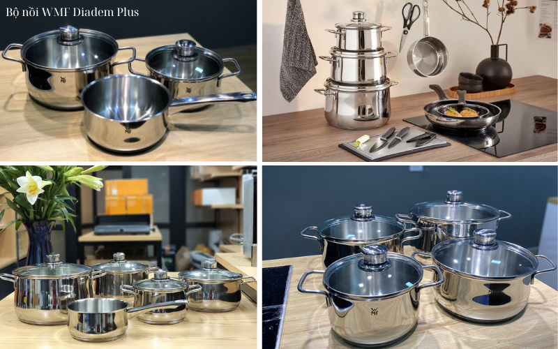Bộ nồi WMF Diadem Plus nội địa Đức cao cấp