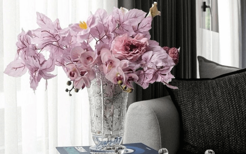 Bình hoa pha lê chân đế Bohemia M57