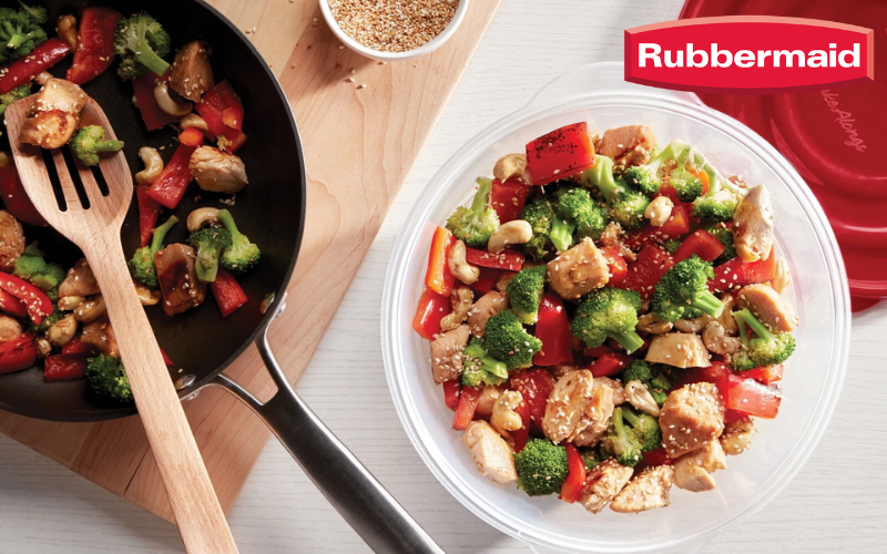 Set hộp Rubbermaid TakeAlongs 40 món (20 Hộp) màu đỏ Ruby - Made in USA