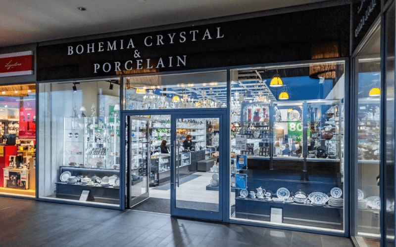 Tô pha lê Crystal Bohemia Diamond 28, 33 cm nhiều màu