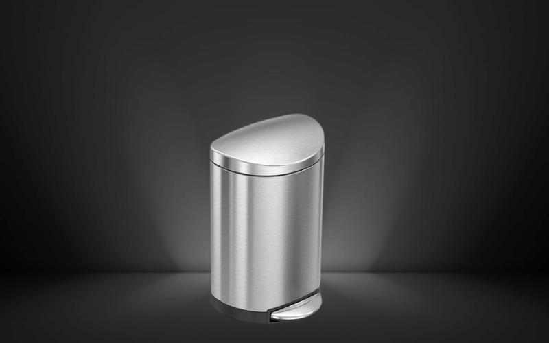 Thùng rác bán nguyệt Simplehuman 6L nội địa Đức cao cấp