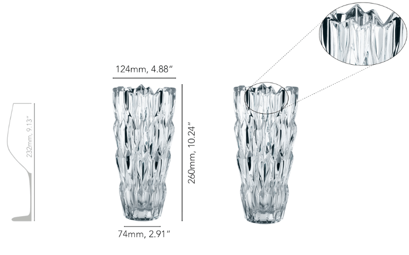 Bình hoa pha lê Nachtmann Quartz